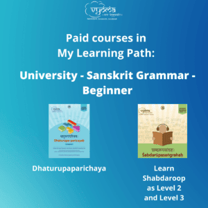 My Path - University - Sanskrit Grammar - Beginner
